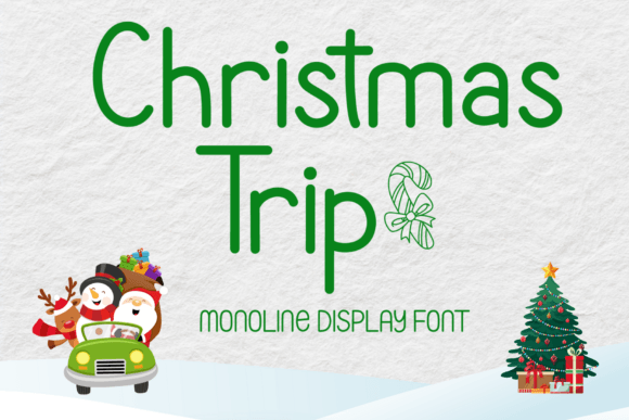 Christmas Trip Font: A Designer’s Cozy Display Typeface for Festive Branding