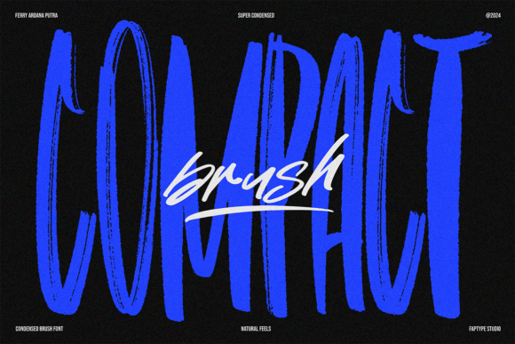 Compact Brush: A Condensed Display Font for Modern Editorial Design