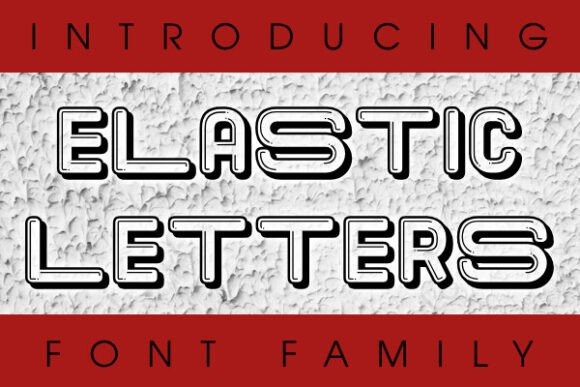 Elastic Letters: A Playful Display Font for Lively Brand Designs