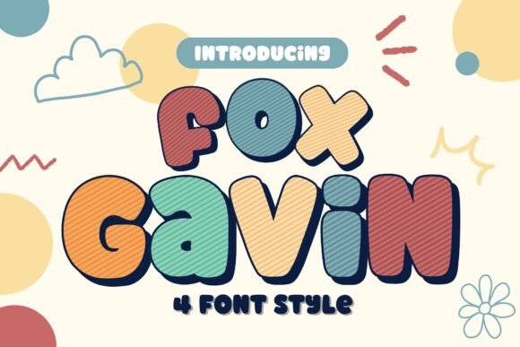 Fox Gavin: A Playful Display Font for Crafters and Makers