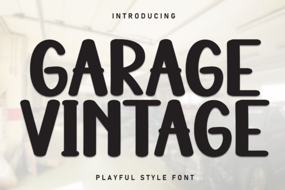 Garage Vintage: A Bold Display Font for Nostalgic Editorial Design