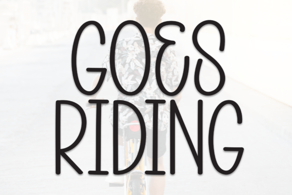 Goes Riding: A Playful Handwritten Display Font for Warm Brand Identities