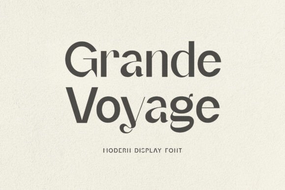 Grande Foyage: A Modern Display Font for Elegant Web Typography