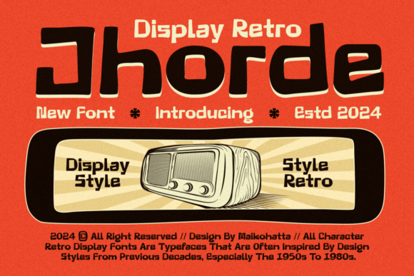 Jhorde: A Joyful Display Font for Modern Marketing Visuals