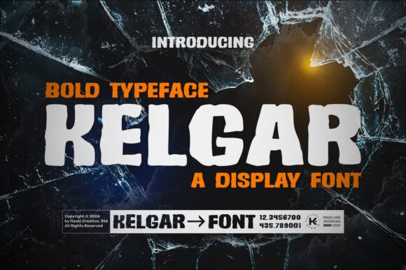 Kelgar: A Bold Display Font for Dynamic Editorial Design