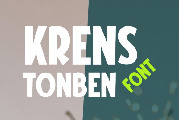 Krens Tonben: A Festive Display Font for Joyful Campaign Visuals