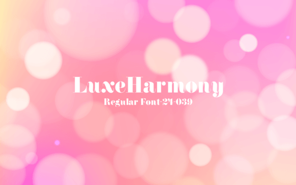 Luxe Harmony: A Display Font for Sophisticated Web Design