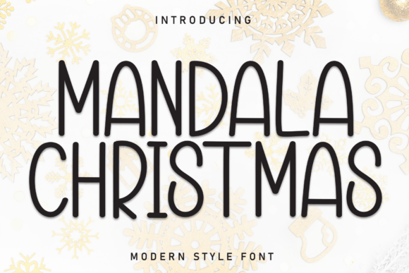 Mandala Christmas: A Playful Typeface for Charming Editorial Design