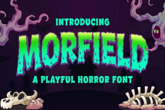 Morfield: A Playful Horror Font for Bold Editorial Design
