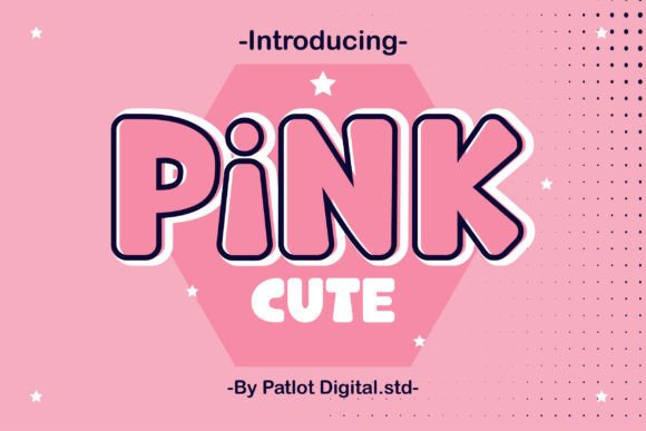 Pink Cute: A Charming Display Font for Editorial Design and Digital Publishing