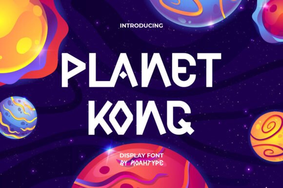 Planet Kong: A Playful Display Font for Scroll-Stopping Digital Campaigns