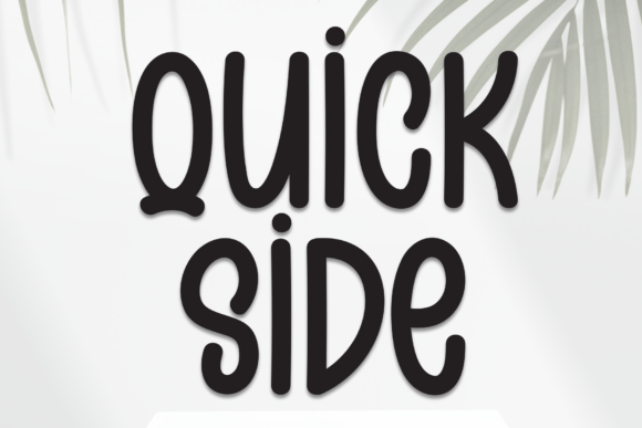 Quick Side: A Handwritten Display Font That Elevates Small Business Branding