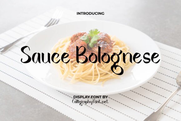 Sauce Bolognese: A Designer’s Take on This Bold Display Font