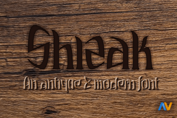 Shizak: A Fantasy-Inspired Display Font for Magical Branding Projects