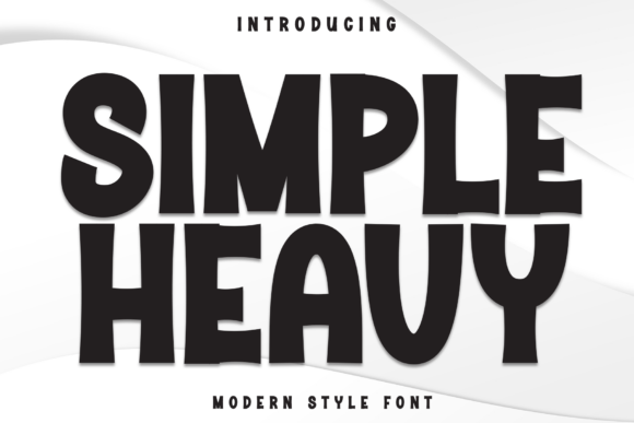 Simple Heavy: A Bold Display Font for Modern Web Design Projects