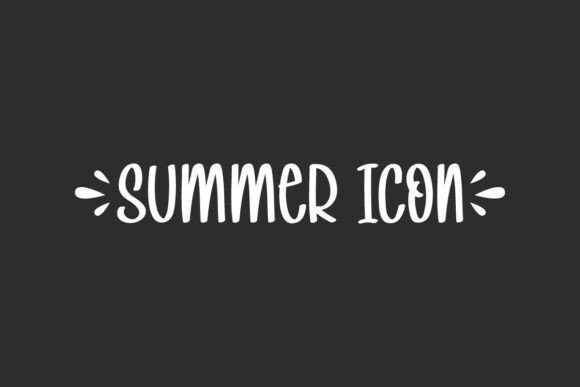 Summer Icon Font: A Cheerful Display Typeface for Digital Branding