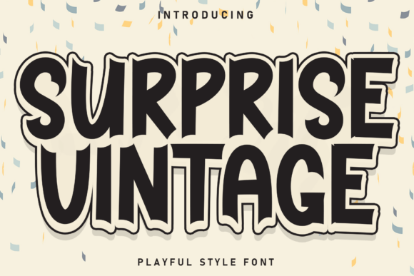 Surprise Vintage: A Bold Display Font for Editorial Charm
