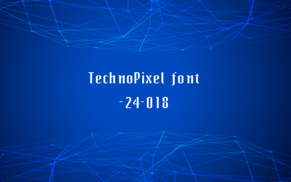 Techno Pixel: A Retro-Inspired Display Font for Modern Web Design Projects