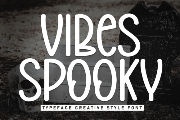 Vibes Spooky: A Bold Display Font for Eerie-Cool Campaigns
